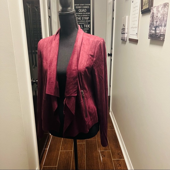 sofia by sofia vergara Jackets & Blazers - Sofia Vergara Women’s Faux Suede Moto Jacket